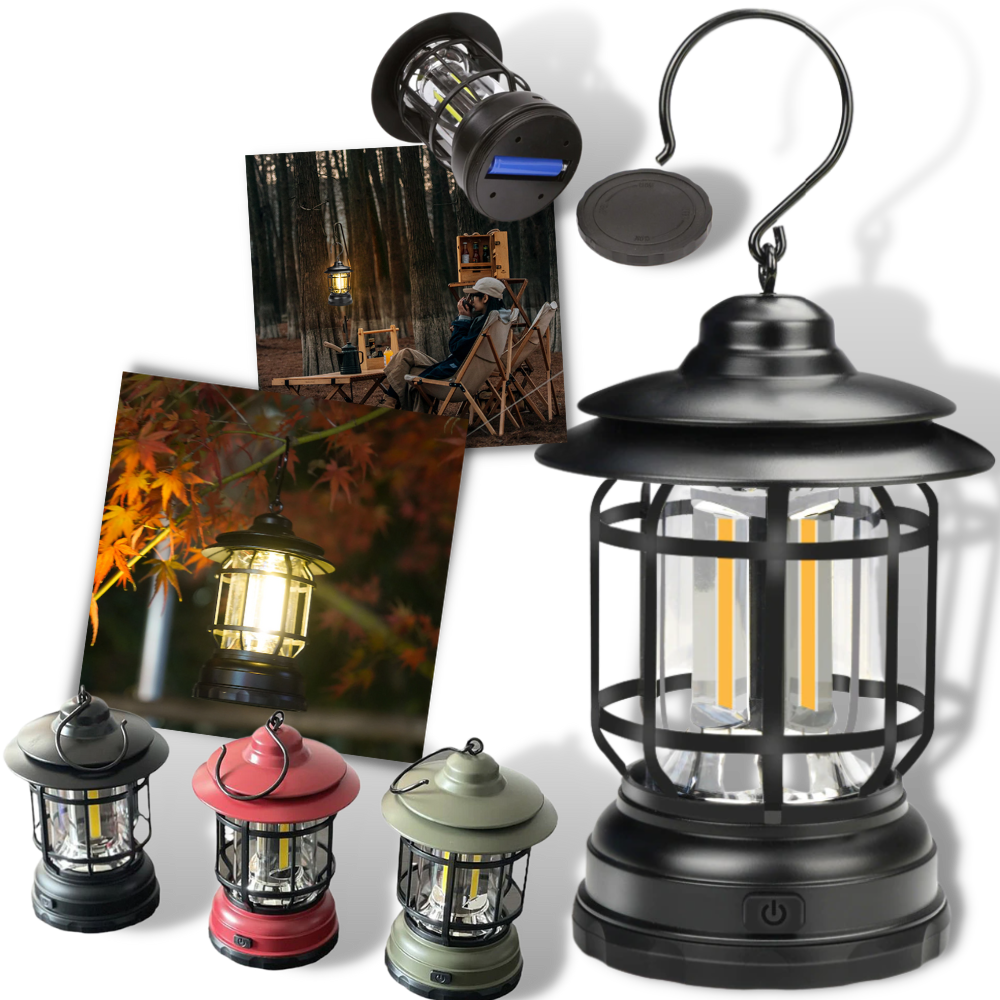 Retro LED campinglykt - Ozerty