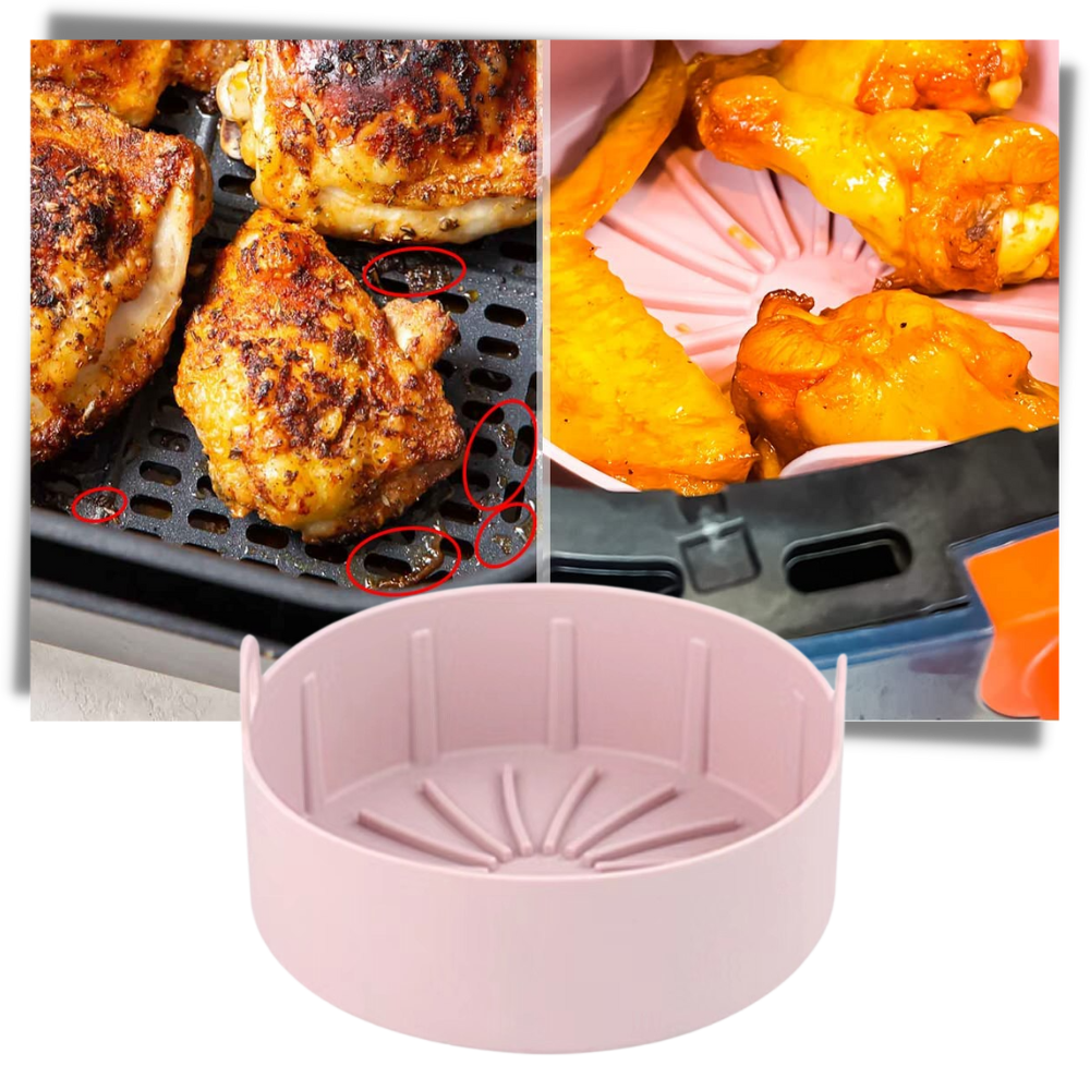 Gjenbrukbar Air Fryer silikonpanne - Ozerty