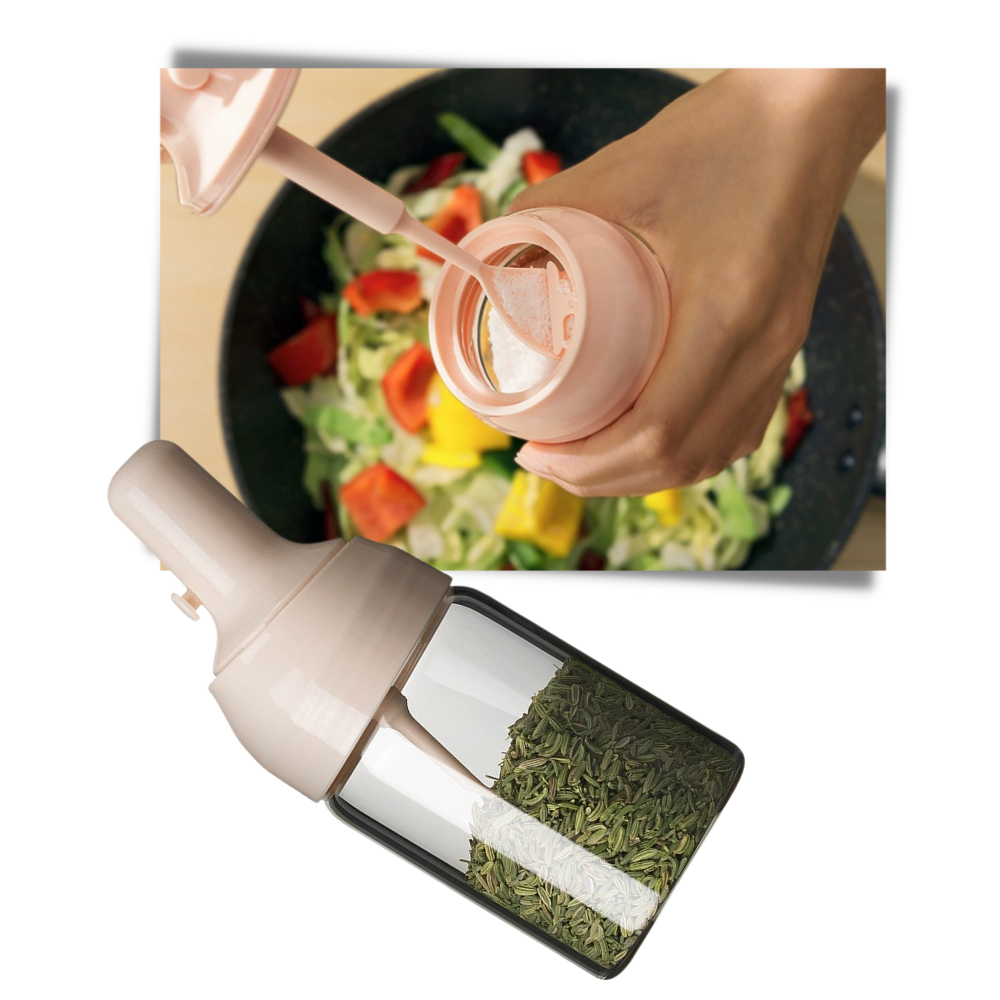 Fuktsikker dispenserkrukke for krydder - Ozerty