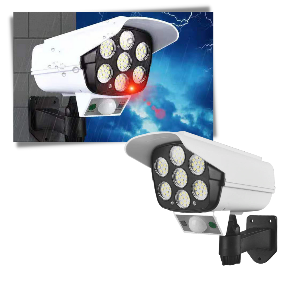 Solcelledrevet LED-lampe med bevegelsessensor - Ozerty