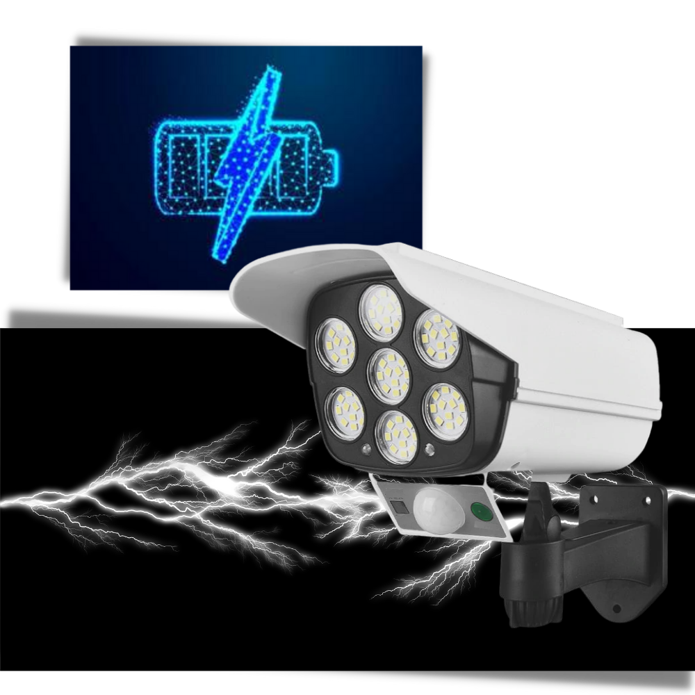 Solcelledrevet LED-lampe med bevegelsessensor - Ozerty