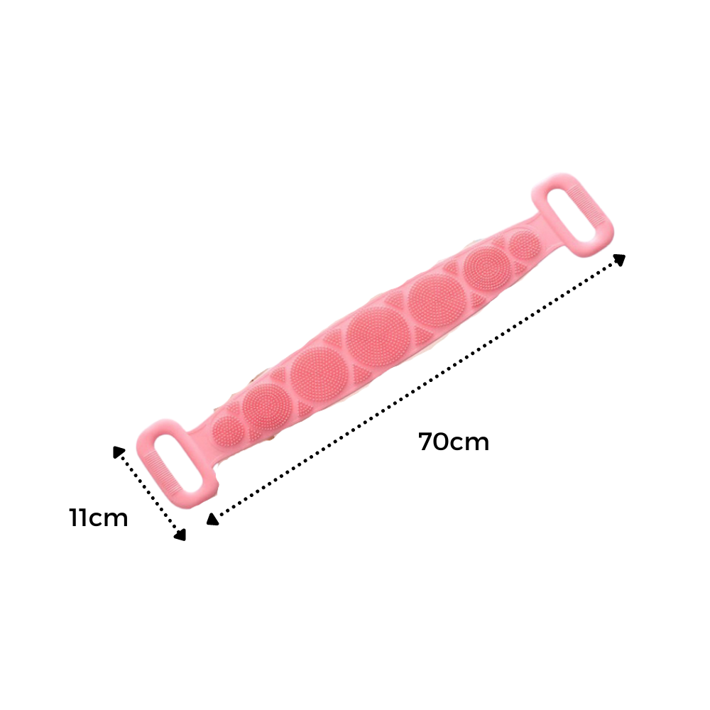 Eksfolierende kroppsskrubber med elastisk silikon - Ozerty