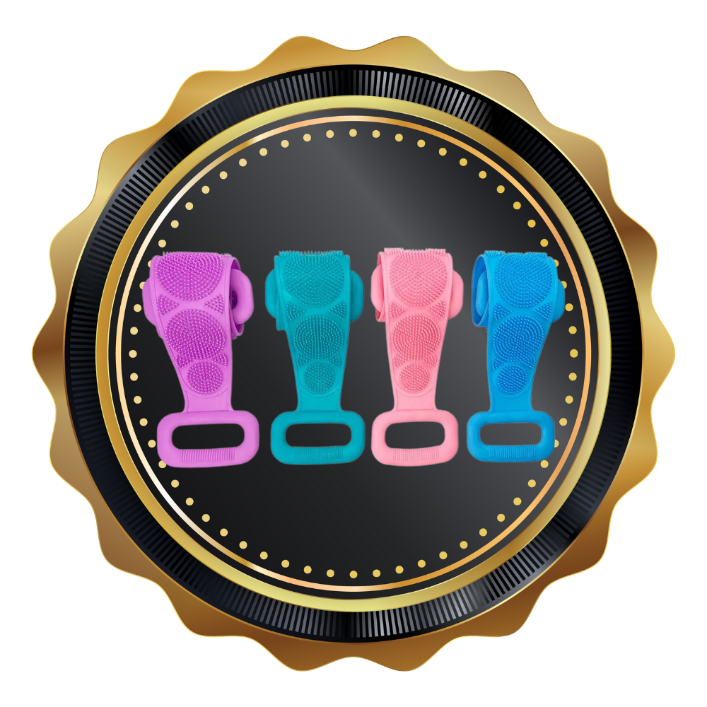 Eksfolierende kroppsskrubber med elastisk silikon - Ozerty