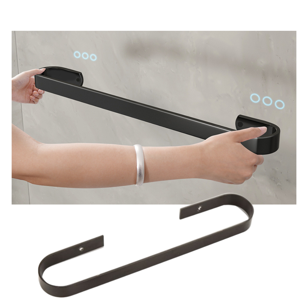 Veggmontert tøffelstativ i aluminium - Ozerty