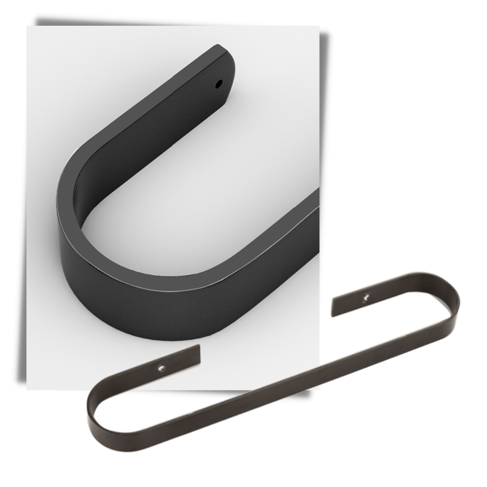 Veggmontert tøffelstativ i aluminium - Ozerty