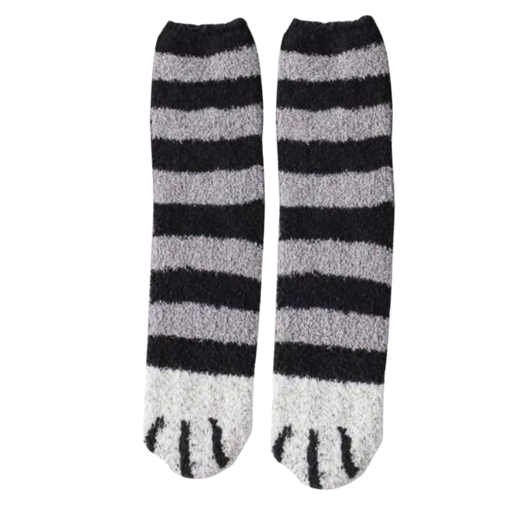Vintersokker med kattepotedesign - Ozerty