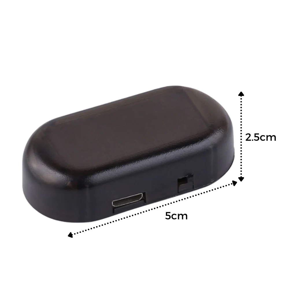 Solcelledrevet varsellampe for bil - Ozerty