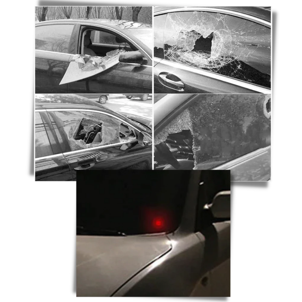 Solcelledrevet varsellampe for bil - Ozerty