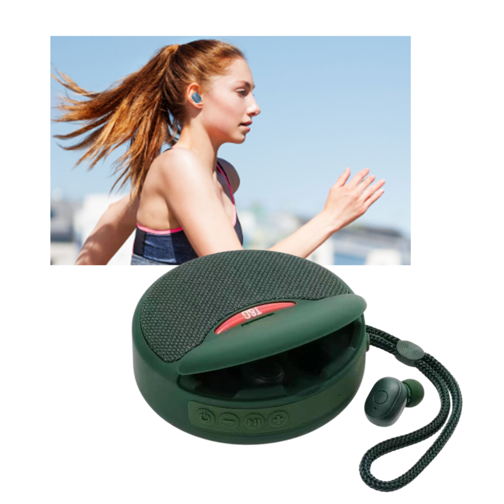 Trådløs Bluetooth-høyttaler med ørepropper - Ozerty