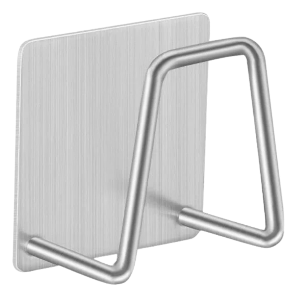 Pakke med 2 svampholdere i rustfritt stål - Ozerty