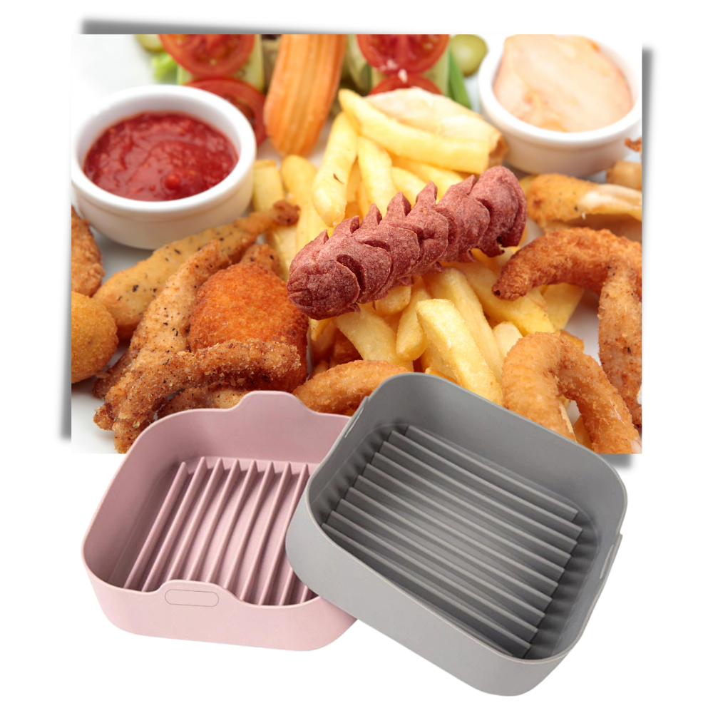 Miljøvennlig firkantet silikonpanne - Ozerty