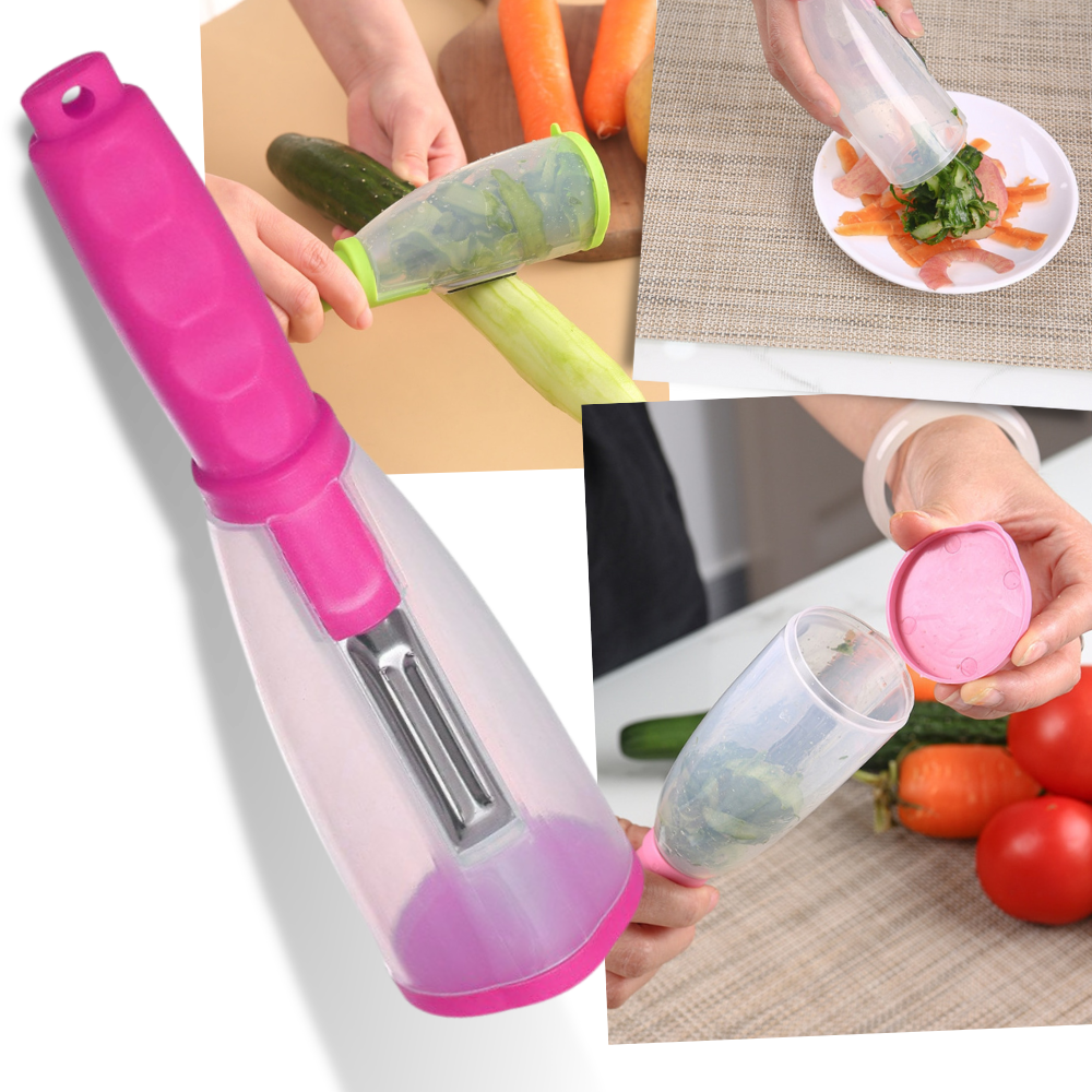 Veggie Peeler With Container to Catch Peelings 