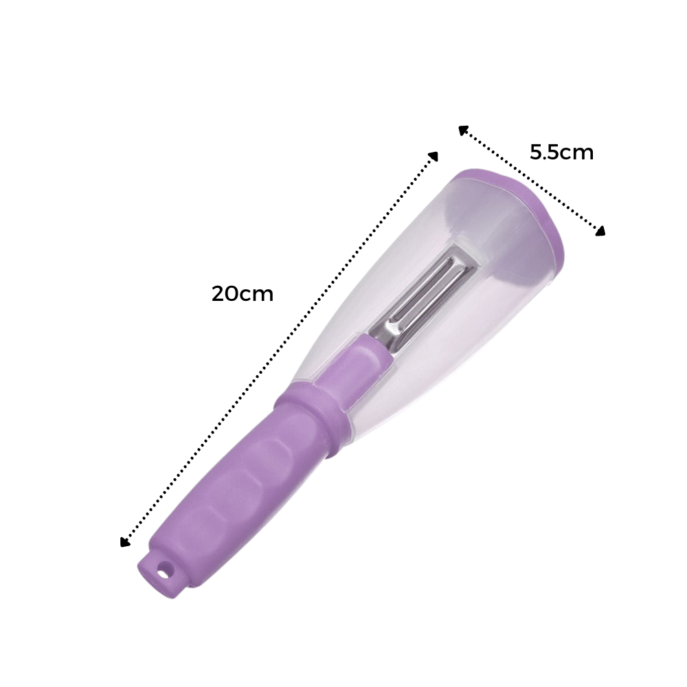 Frukt- og grønnsaksskreller med oppfanger - Ozerty