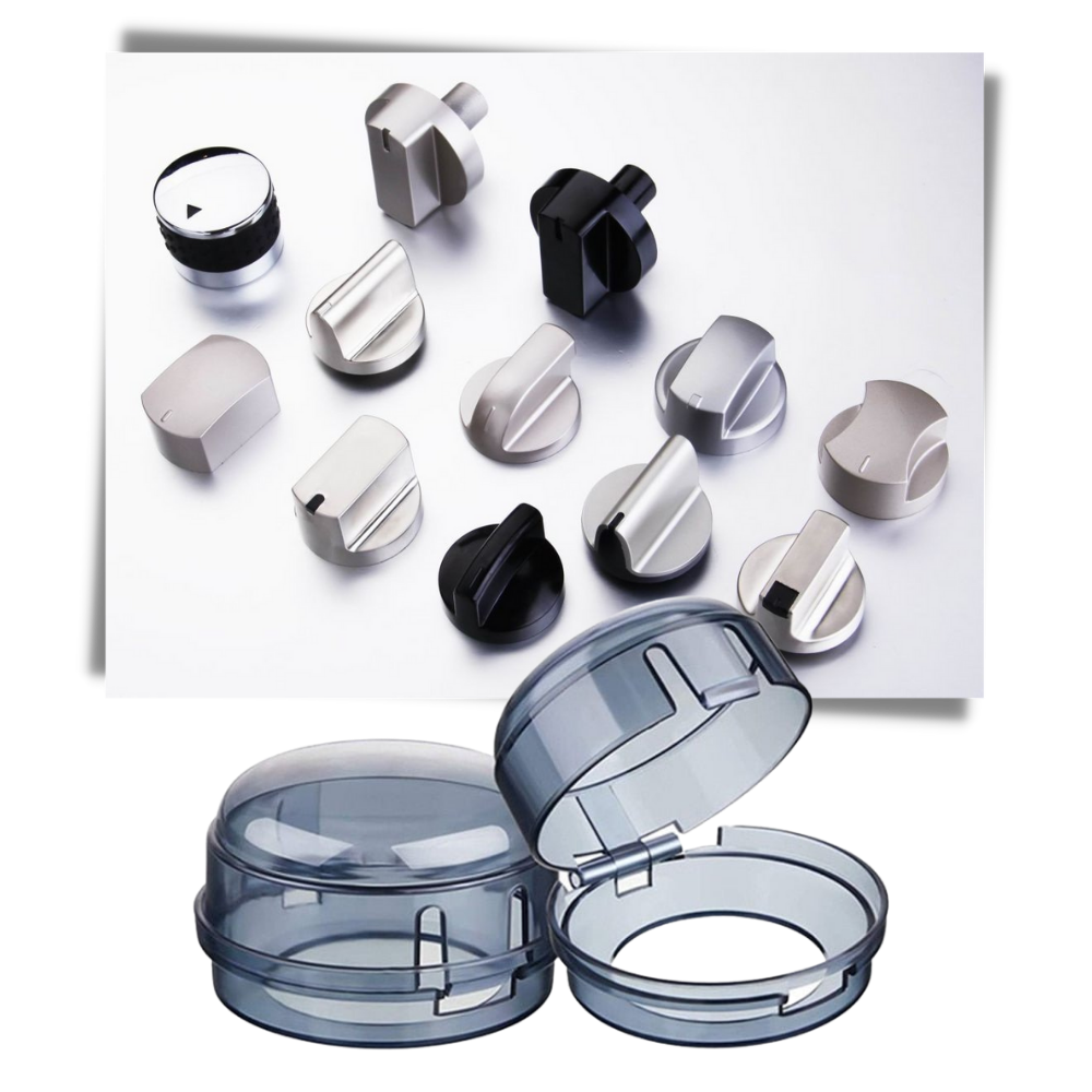 Sett med universelle knottbeskyttere for kjøkkenovn - Ozerty