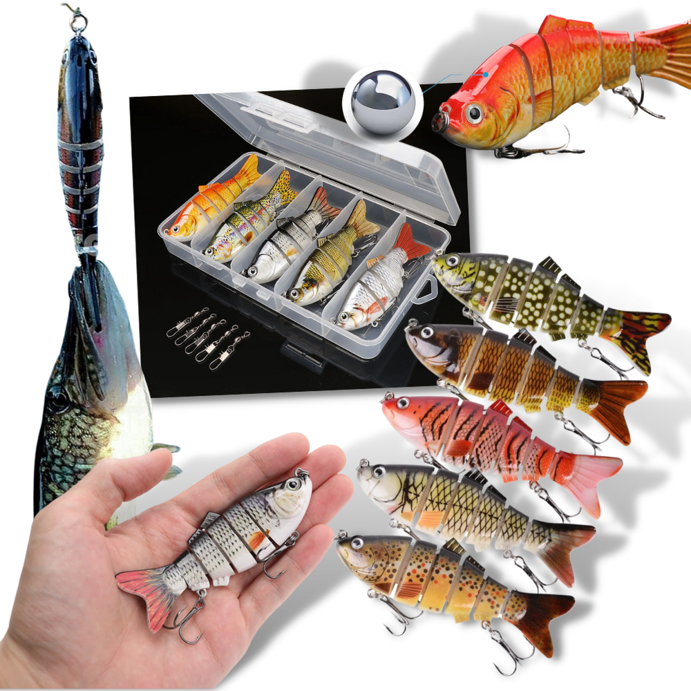 Sett med kunstig Wobbler fiskesluk - Ozerty