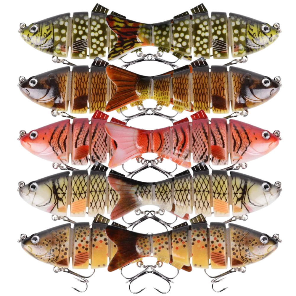 Sett med kunstig Wobbler fiskesluk - Ozerty