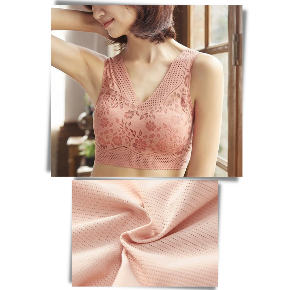 Sømløs pustende blonde BH - Ozerty