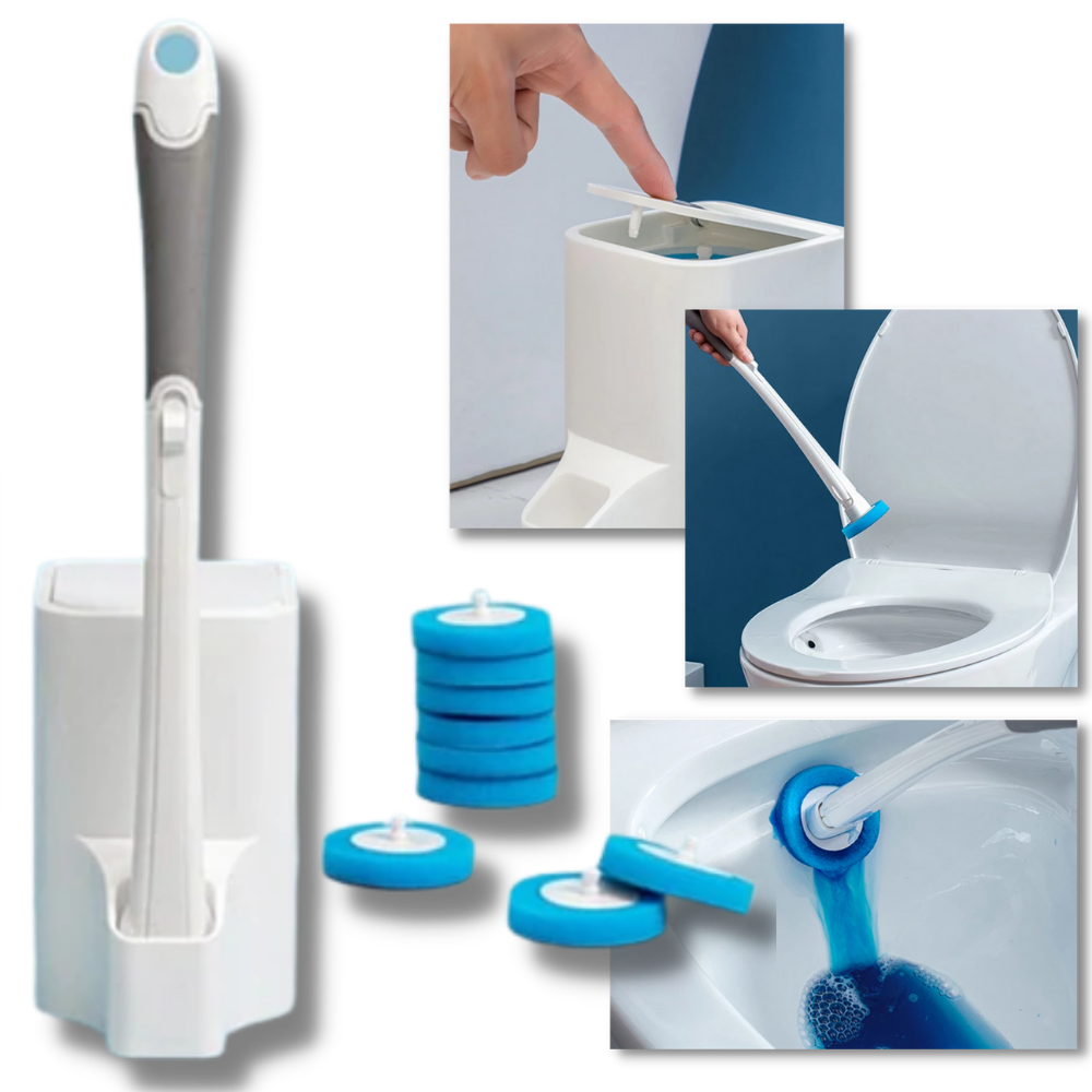 1set, Disposable Toilet Brush With 12 Refills, Long Handle Toilet Bowl  Brush Disposable Toilet Cleaning System- Toilet Bowl Cleaner Brush, Storage  Cad