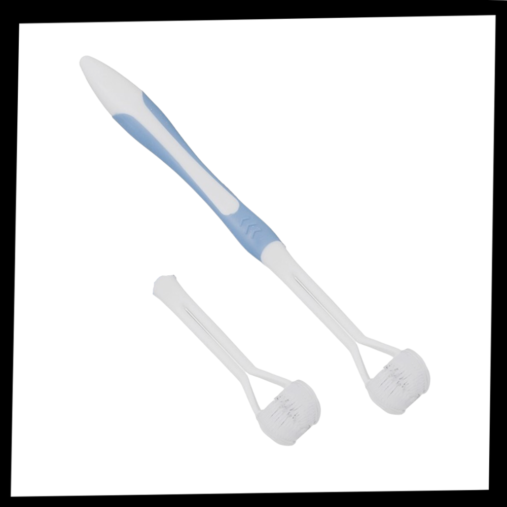 Tresidig tannbørste for voksne og barn - Ozerty