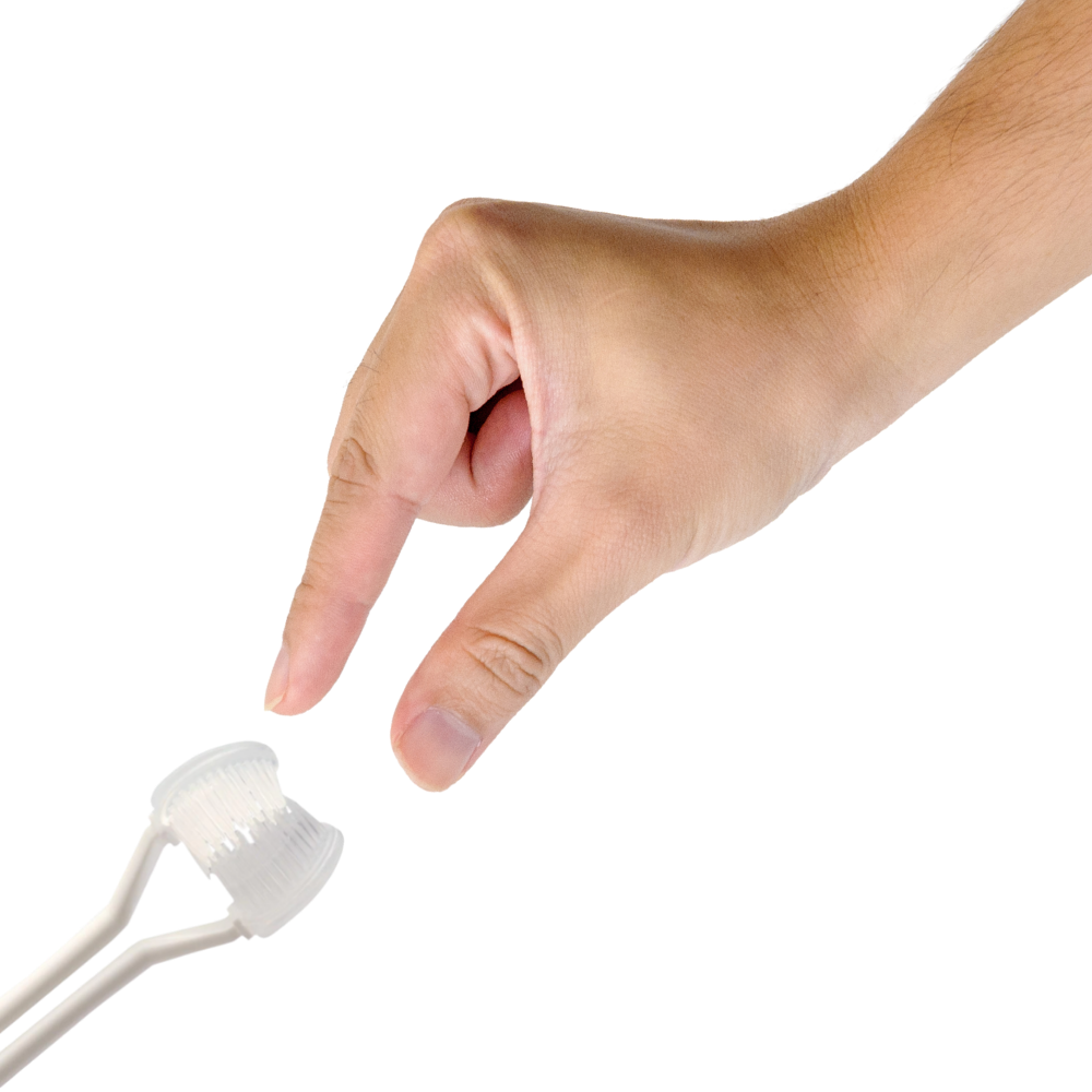 Tresidig tannbørste for voksne og barn - Ozerty