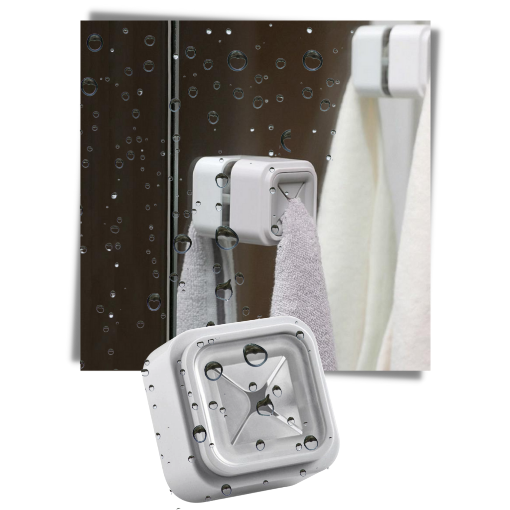 Pakke med 3 selvklebende håndkleholdere - Ozerty