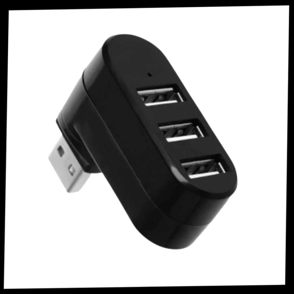Roterende USB-adapter med flere porter - Ozerty