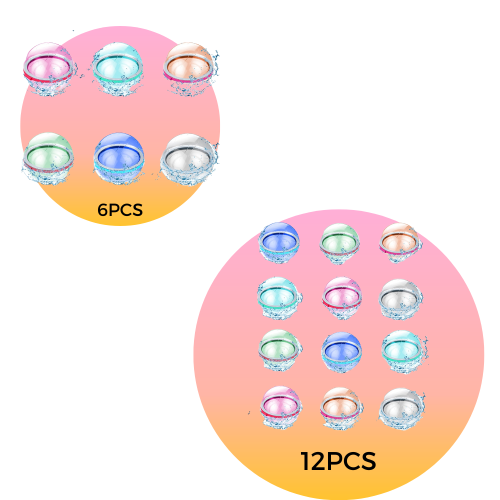 Pakke med gjenbrukbare vannballonger - Ozerty