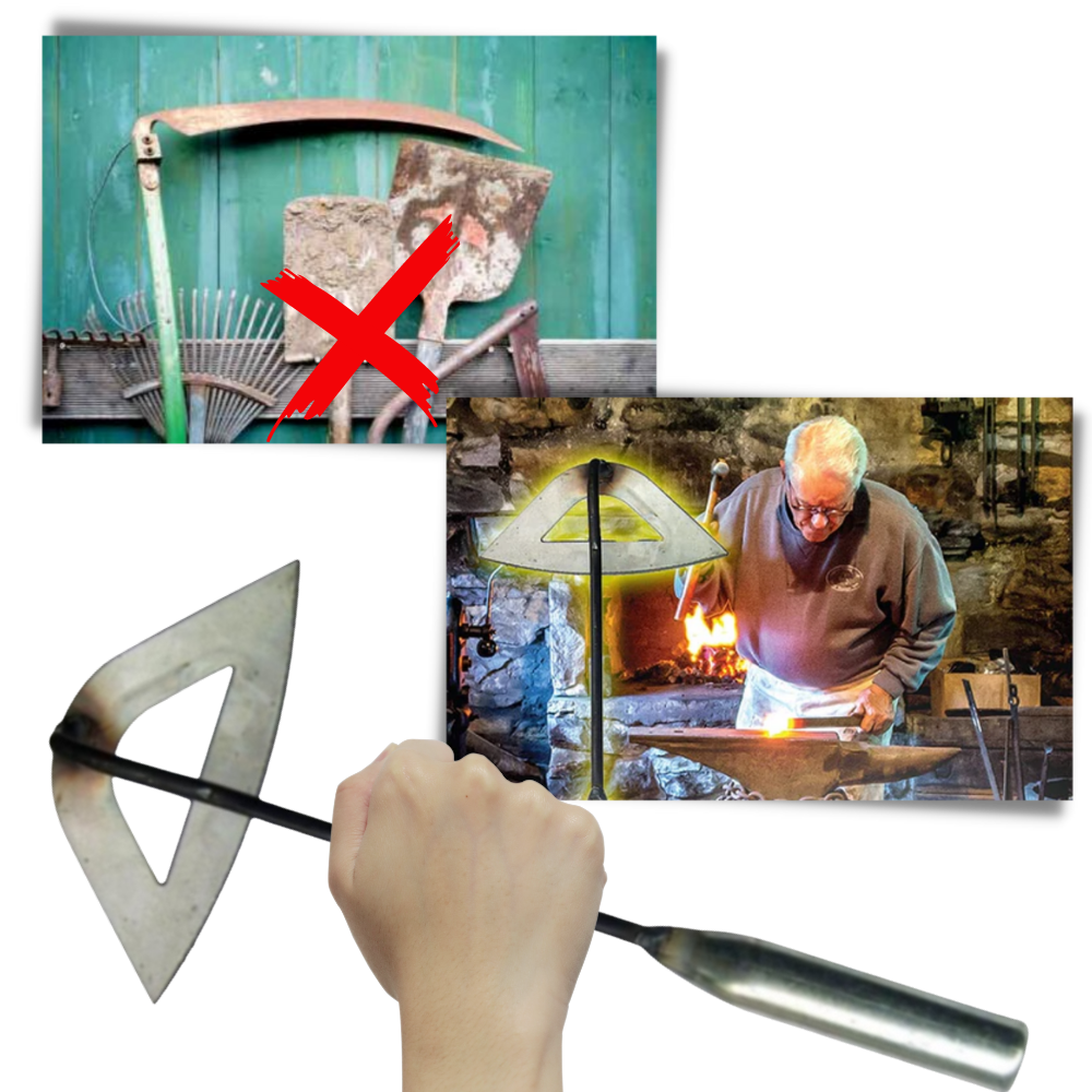 Håndholdt hul hakke i stål - Ozerty