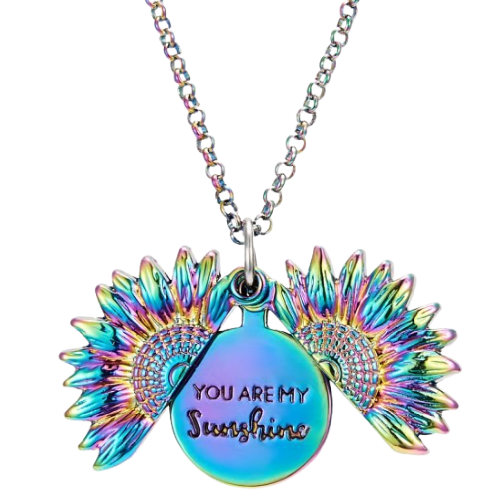Pendant with sunflower