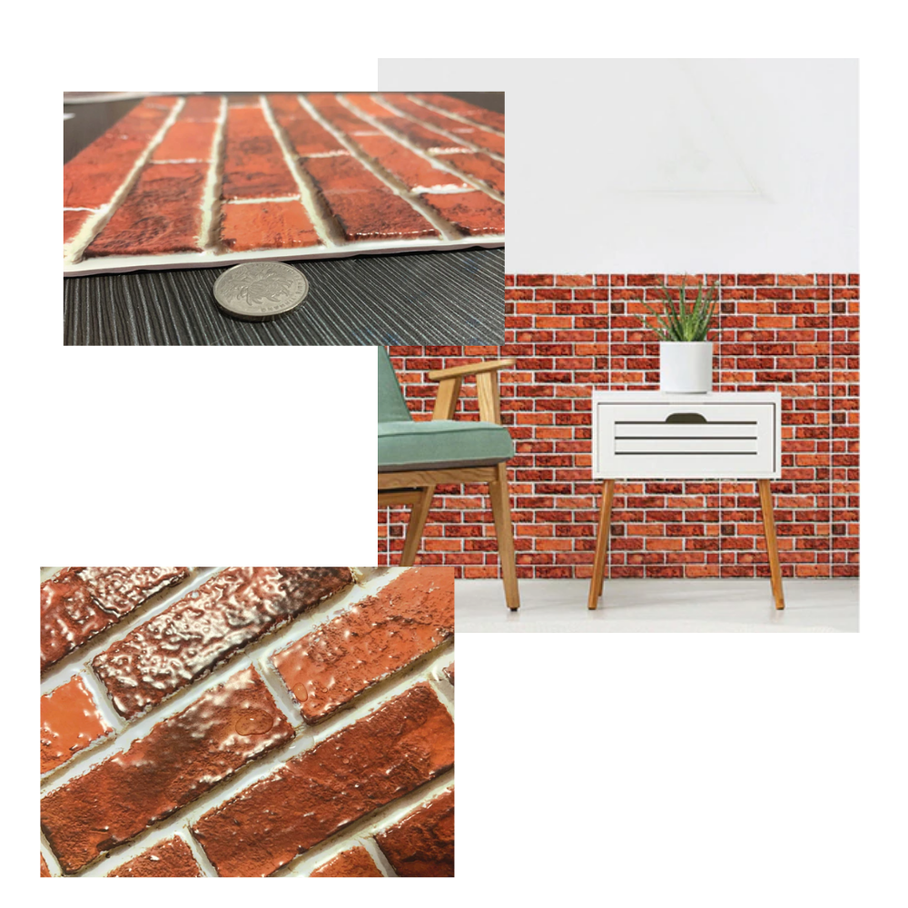 Peel and Stick 3D Foam Veggfliser - Ozerty