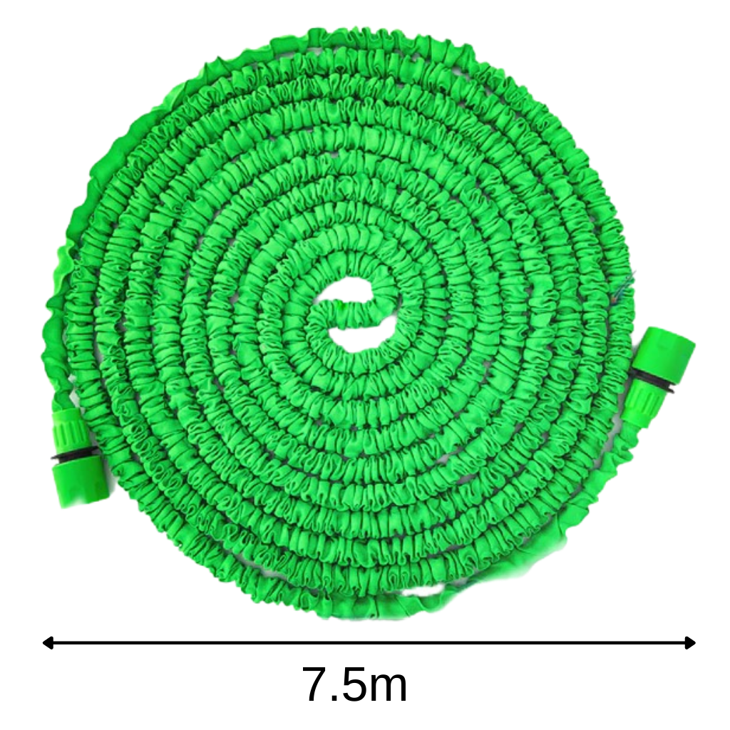 7,5 m forlengbar hageslange med sprøytepistol - Ozerty