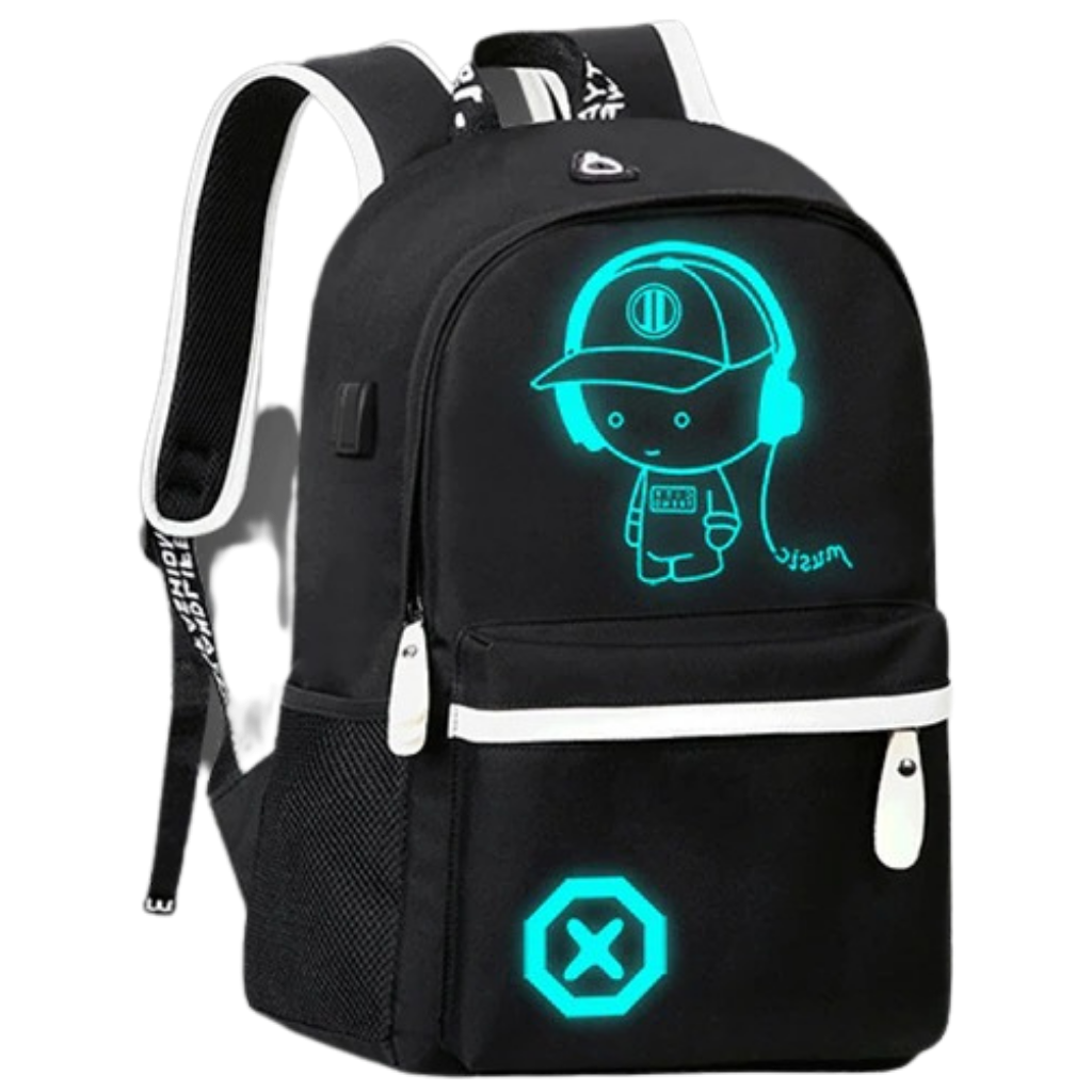 Lysende anime laptop ryggsekk - Ozerty