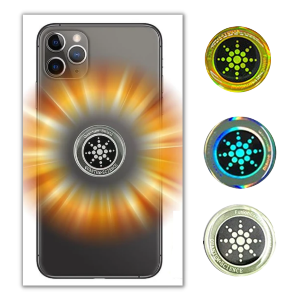 Pakke med 6 anti-stråling klistremerker - Ozerty