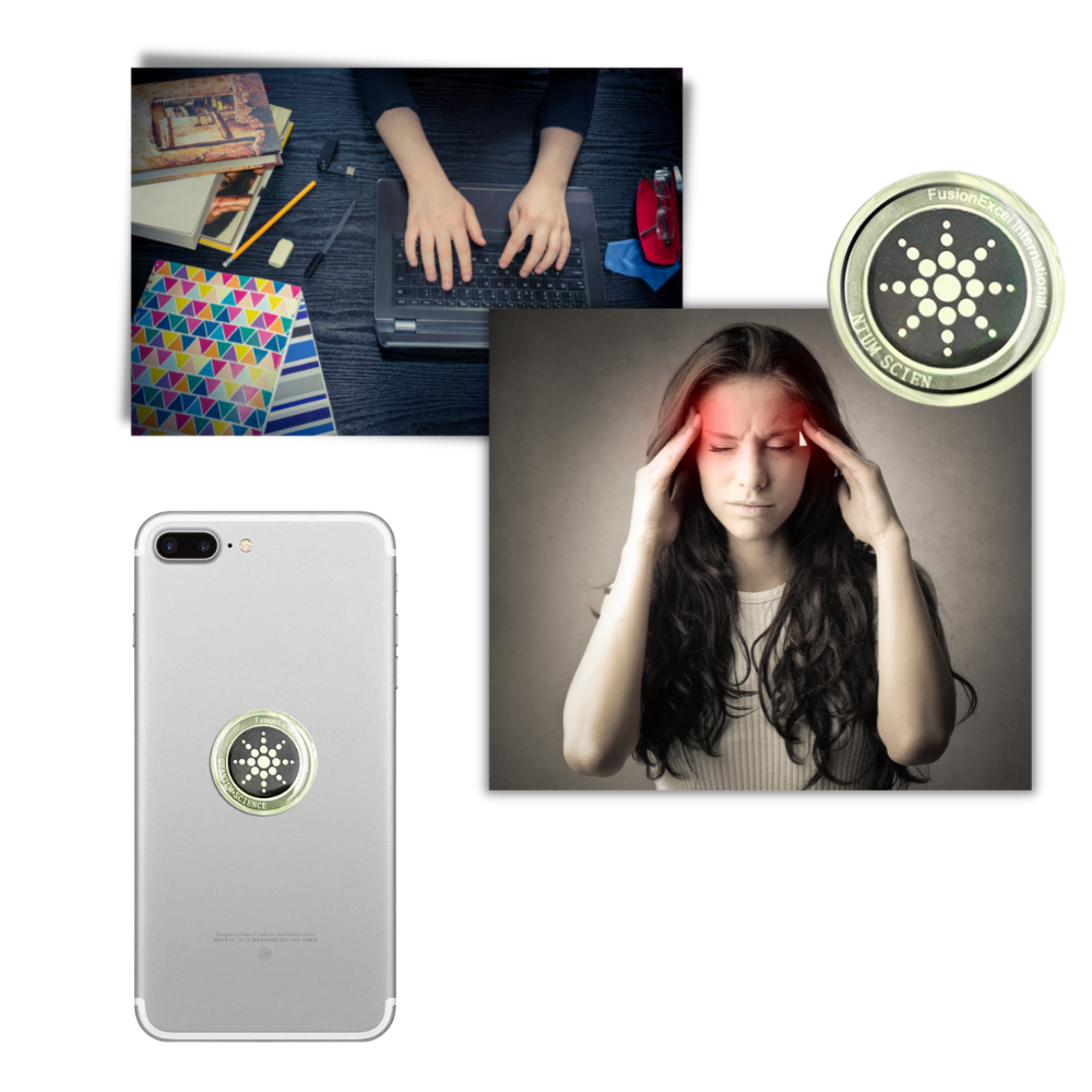 Pakke med 6 anti-stråling klistremerker - Ozerty