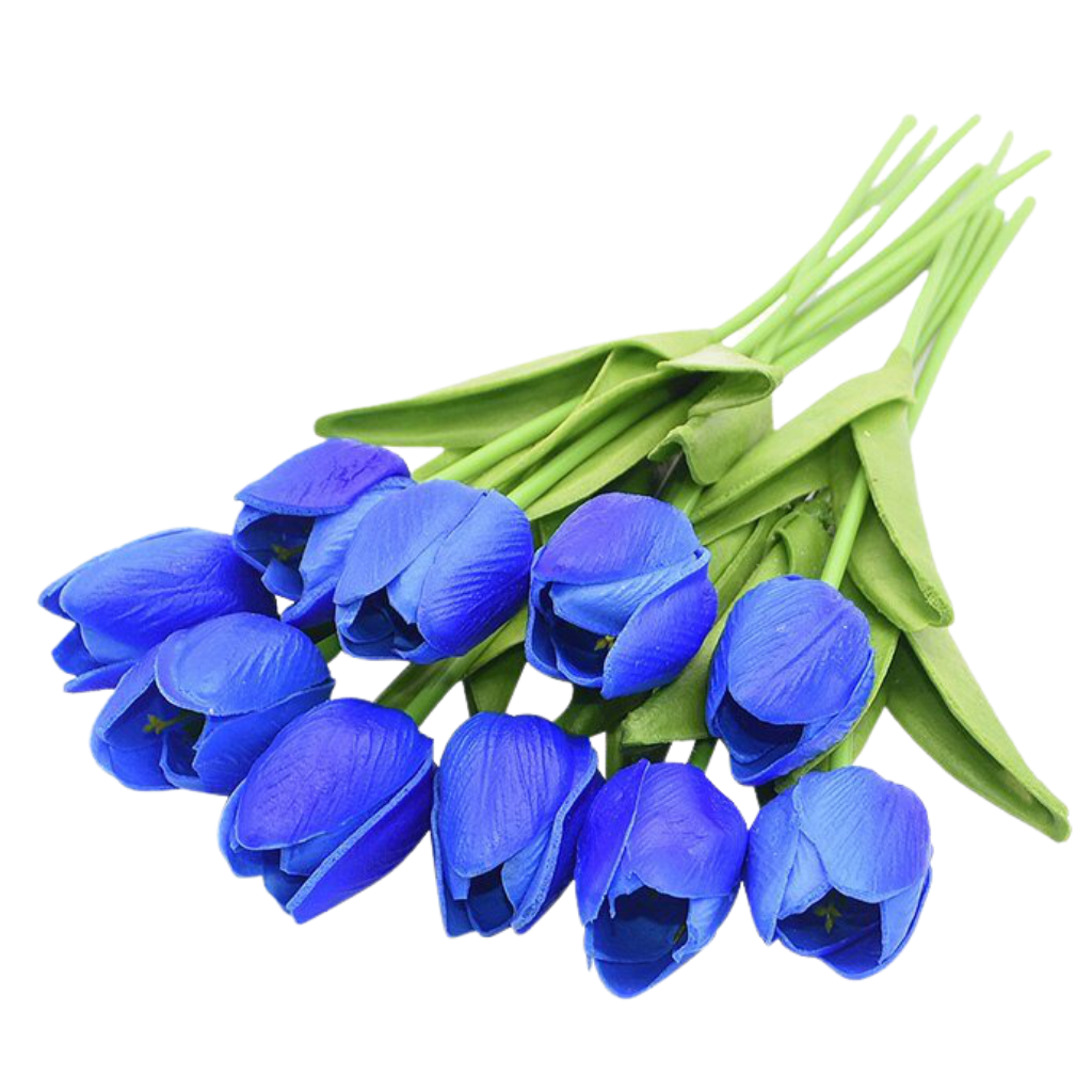 Artificial tulip flowers (10 pcs)