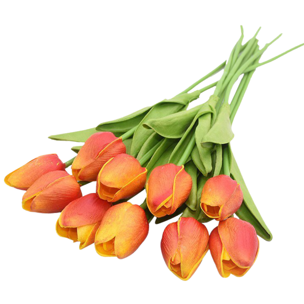 Artificial tulip flowers (10 pcs)