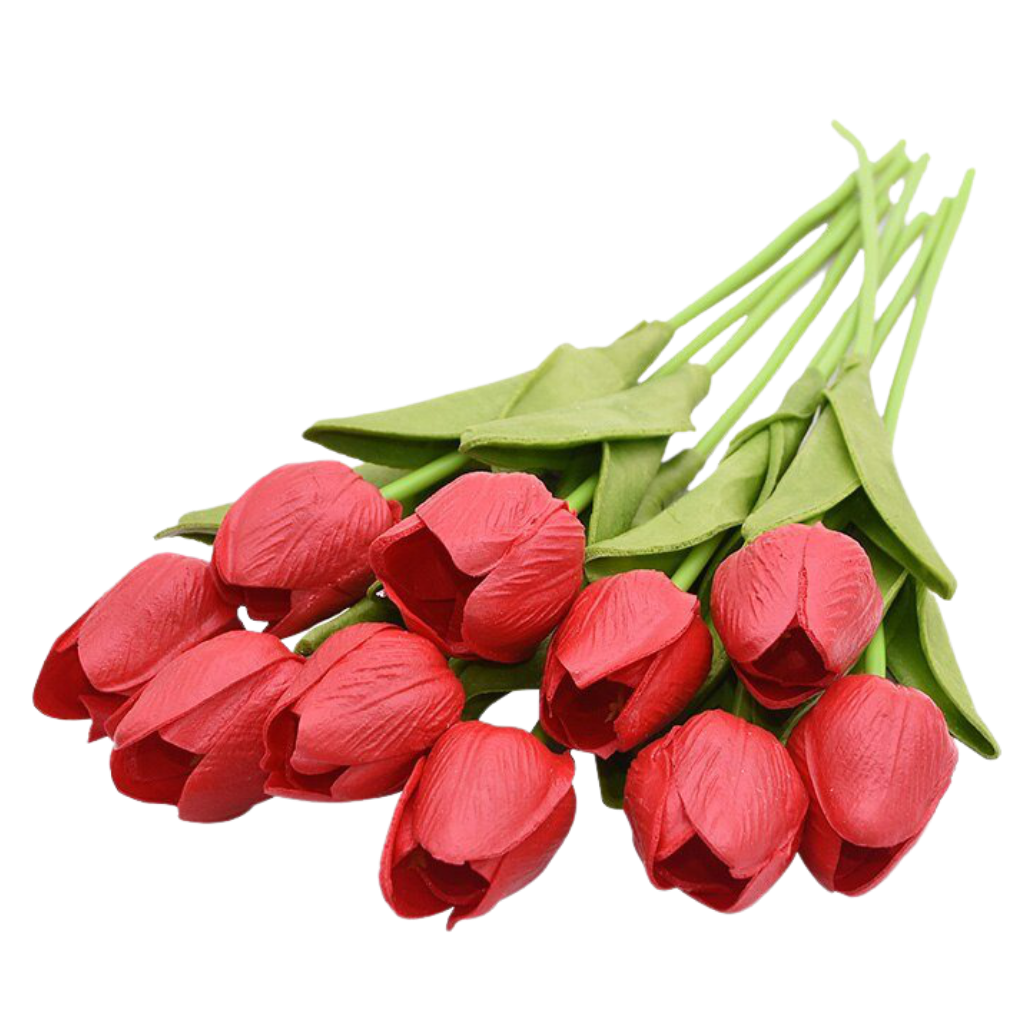 Artificial tulip flowers (10 pcs)