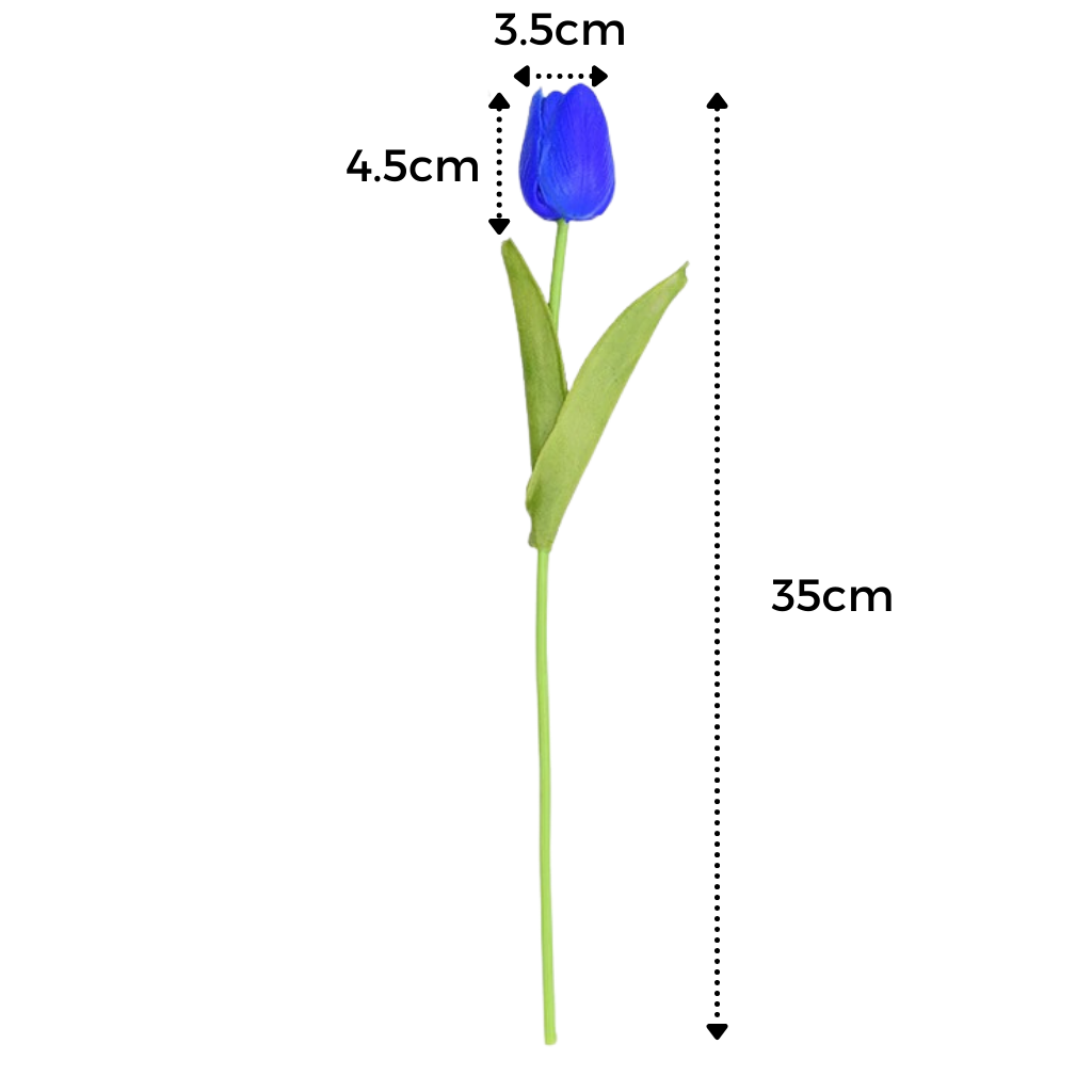 Kunstige tulipanblomster (10 stk) - Ozerty
