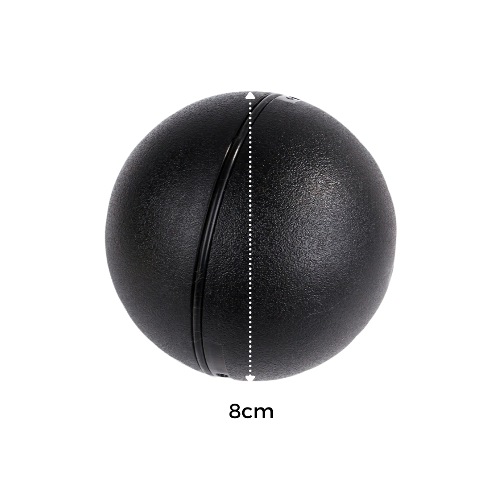 Automatisk rullende ball til hund, med utskiftbare trekk - Ozerty