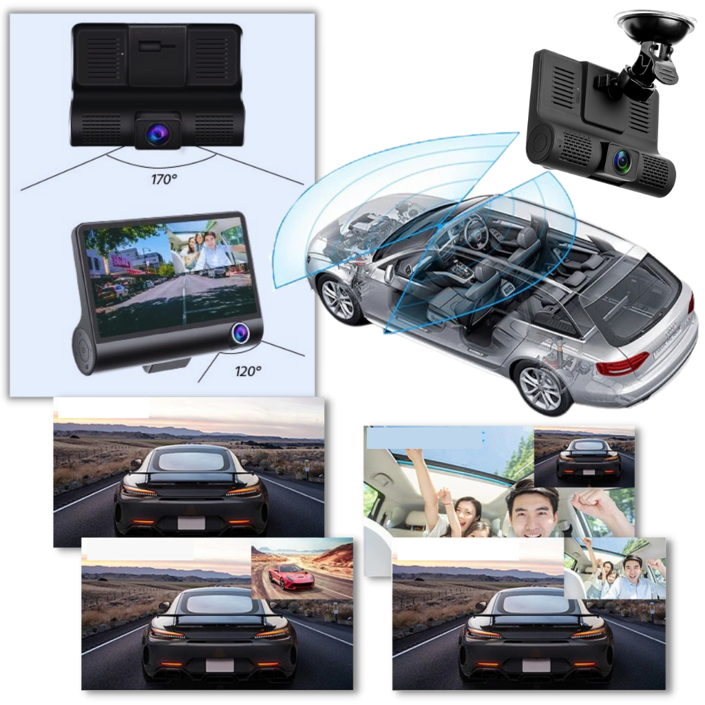 Full HD bil DVR Dashcam kamera - Ozerty