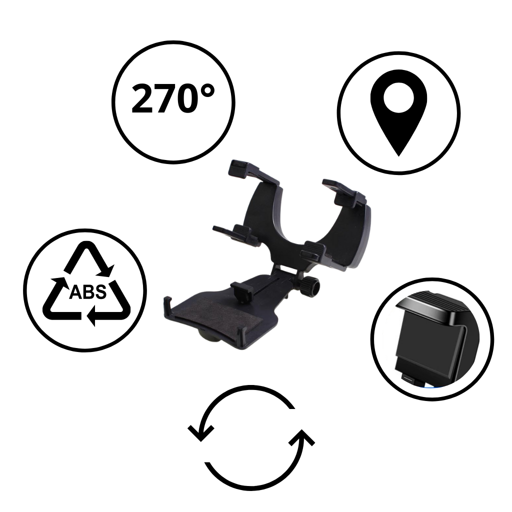 Telefonholder for ryggespeil - Ozerty