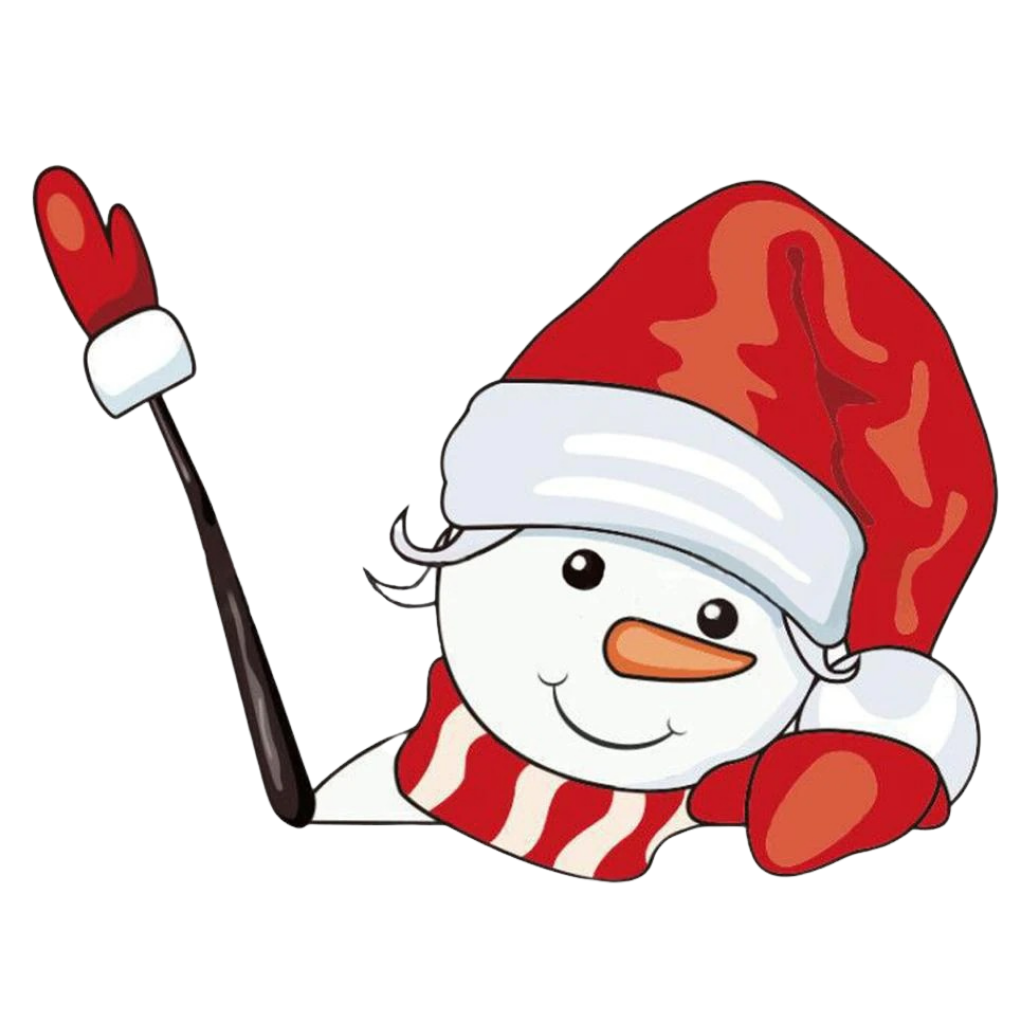 Windshield wiper stickers with a Christmas motif