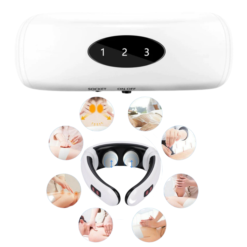 Sirkulær nakkemassasjer med infrarød oppvarming - Ozerty