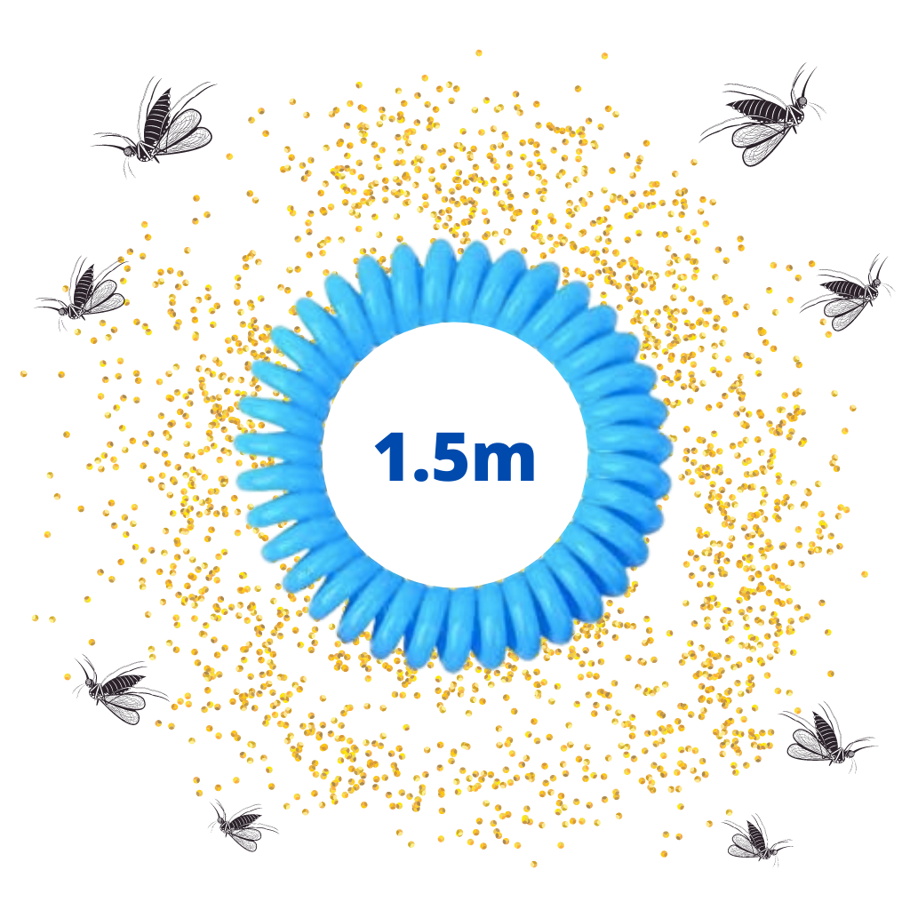 Myggavstøtende vanntette armbånd (10 stk) - Ozerty