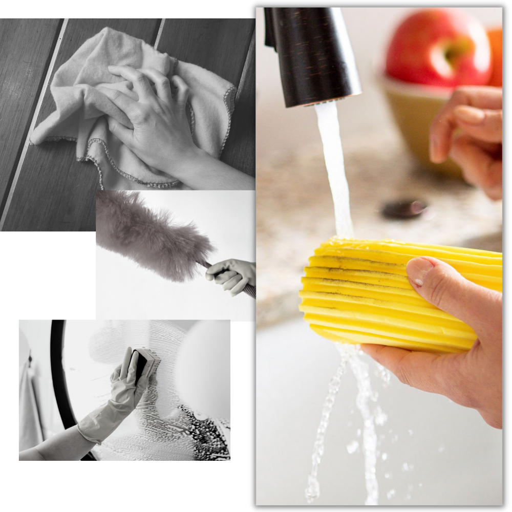 Multifunksjonell absorberende svamp - Ozerty