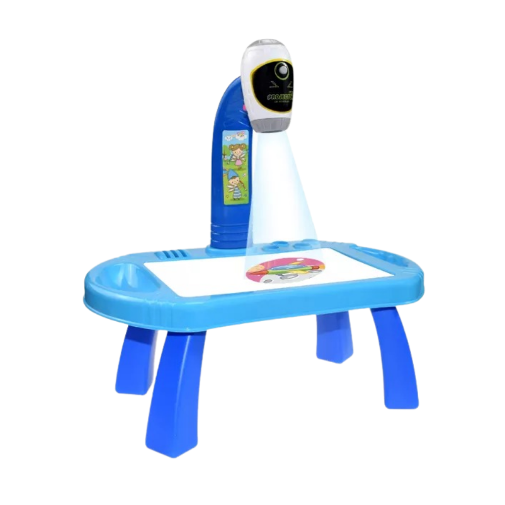 Drawing table for children with projection