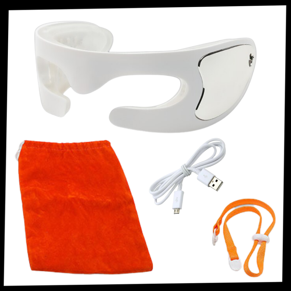 LED rynkefjernende masserende øyemaske - Ozerty