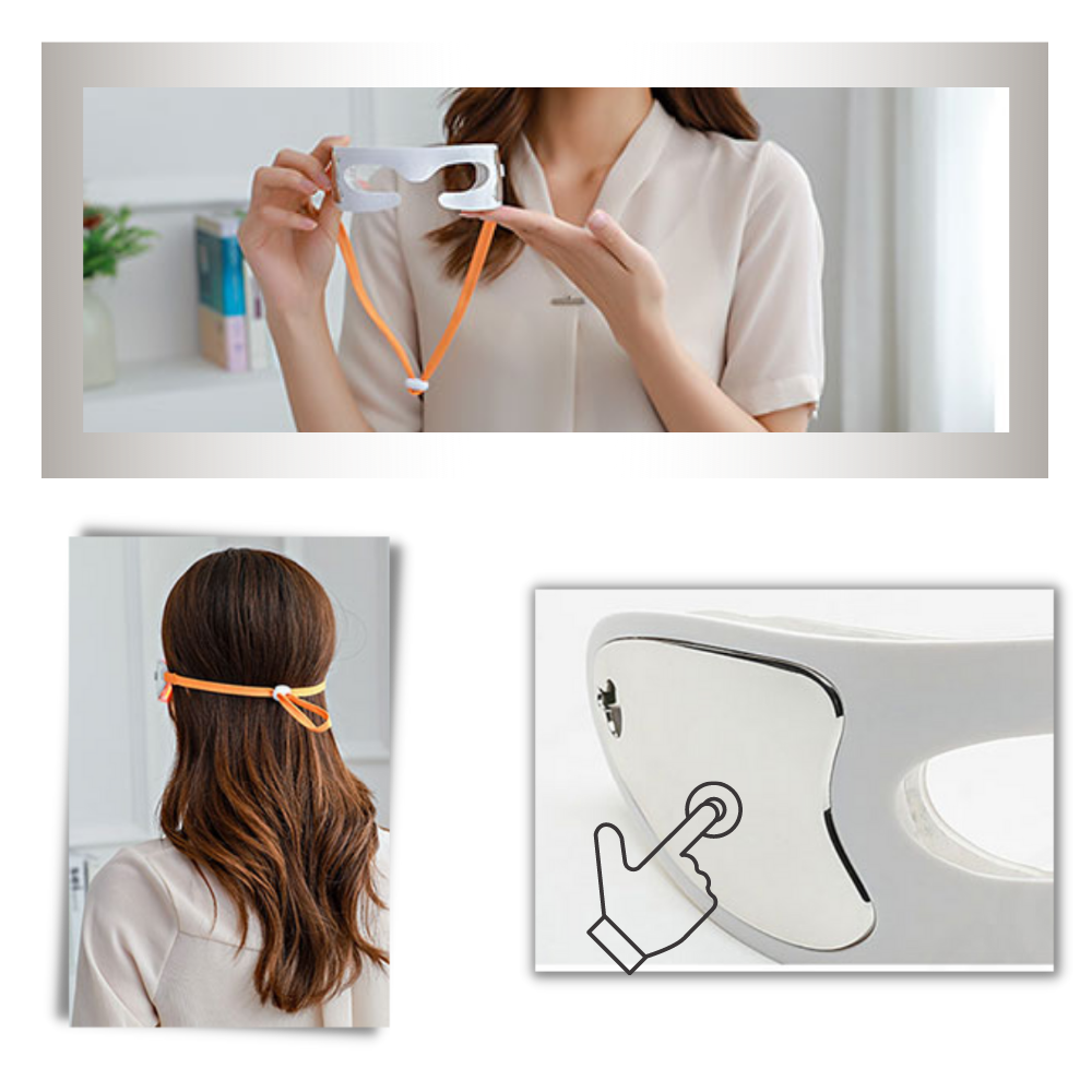 LED rynkefjernende masserende øyemaske - Ozerty