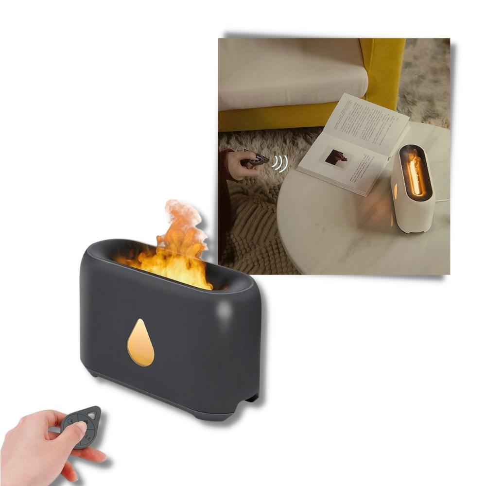 Luftfukter med flammeeffekt - Ozerty