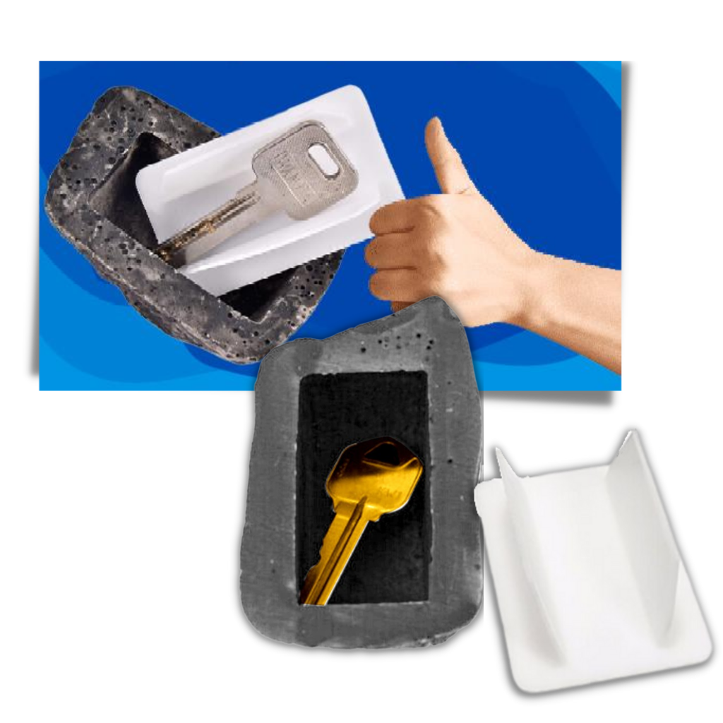 Falsk stein for å gjemme nøkler - Ozerty